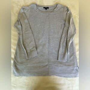 Gray Ribbed Sweater
